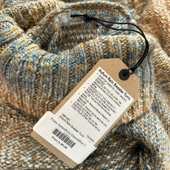 NWT Prana Autumn Rein Sweater Tunic